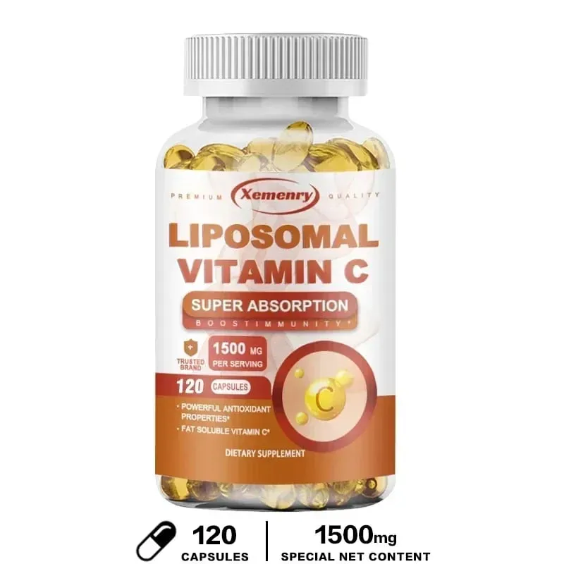 Liposomal Vitamin C Capsules - Powerful Antioxidant Promotes Collagen Production Skin Glow Supports Heart Immune Health — image 9