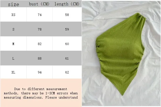 Women's Summer Holiday Asymmetrical Neckline Tank Top Cropped Top — image 8