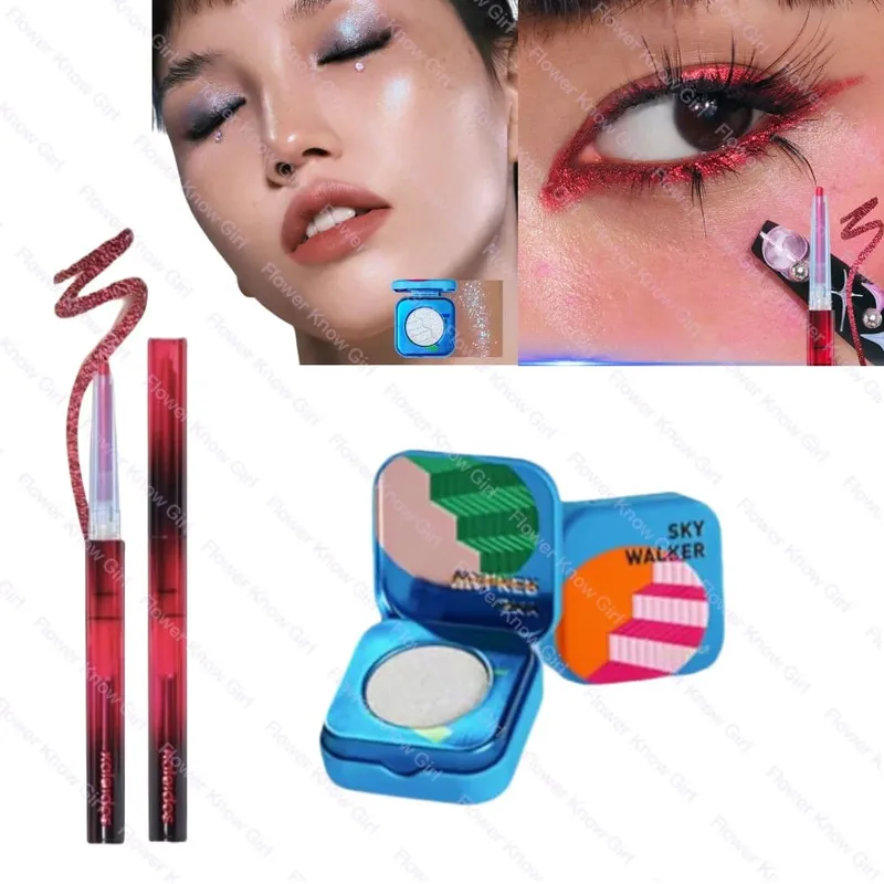 Kaleidos Chameleon Face Eye Makeup Set Gel Eyeliner Pensil Chameleon Eyeshadow Highlighter Chrome Glitter Diamond Powder — image 14