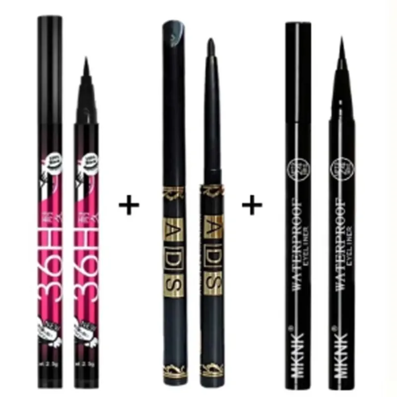 1/3/5pcs Makinis na Itim na Liquid Eyeliner Pen Ultra-fine Pen Tip 36H Eye Liner Pencil Hindi tinatablan ng tubig na Pangmatagalang Beginner Make-up — image 11