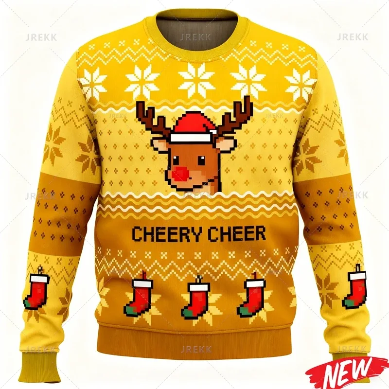 Cute Animal Ugly Christmas Sweater Men Women Fashion 3d Printed Merry Christmas Sweatshirt Colorful New Year Pullover Hoodies — image 12