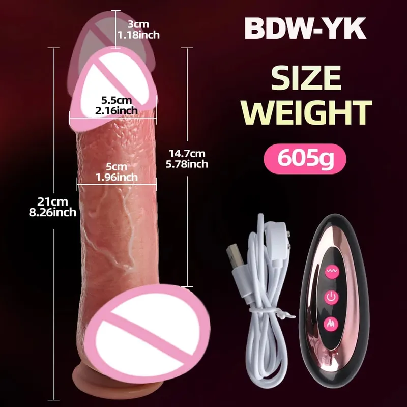 Thrusting Dildo Realistic Penis G Spot Clitoris Stimulator Adult Sex Toy Soft Silicone Man Dick For Women Couple Sex Product — image 9