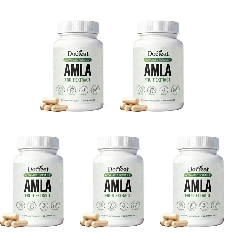 Docteat Amla Fruit Extract Capsules Immune Function Support Support Skin Health Support na may Vitamin C B3 CoQ10 PQQ 60 Capsules — image 11