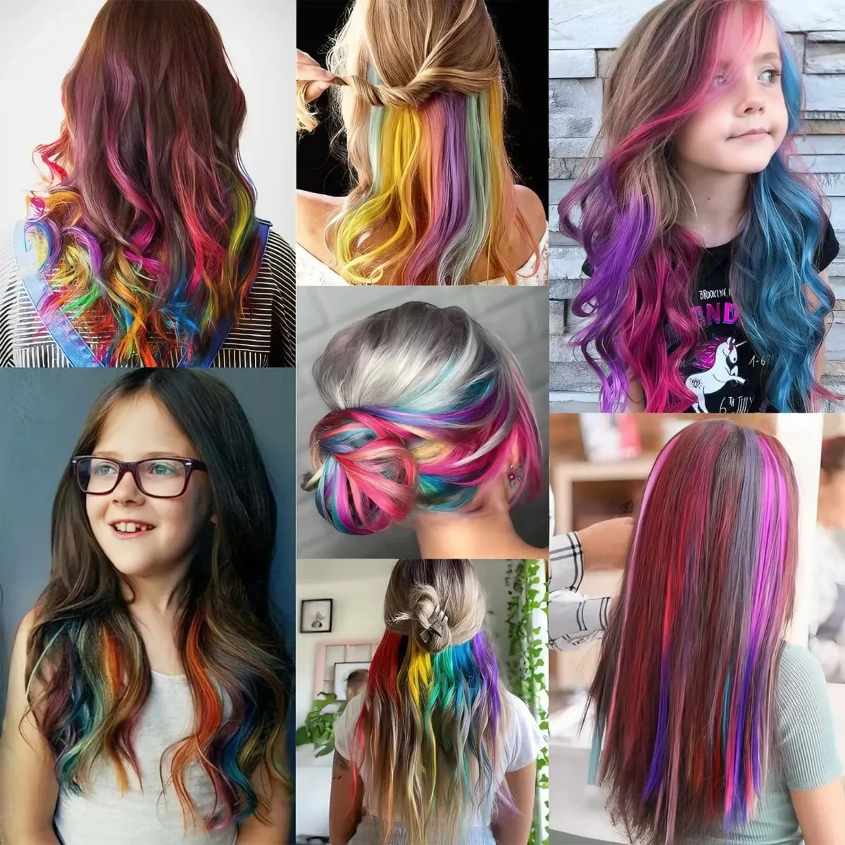 Wigs On Clearance Sale | 18 Colors Glueless Synthetic Clip In Wigs Budget Friendly For Cosplay Lolita Daily Wear — image 7