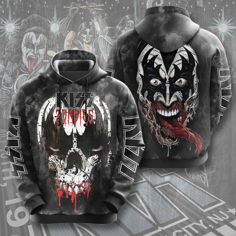 2026 Hot Rock Kiss Hoodies 3D Printed Men Women Funny Long Sleeve Sweatshirt Shirt Street Man Hoodies Tops Y2k Hoodies — image 3