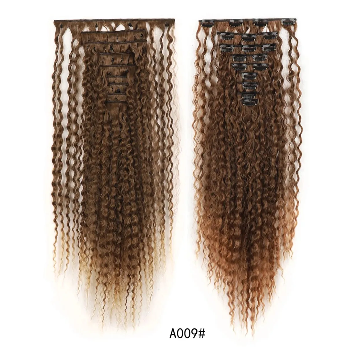Synthetic Long Loose Curly Hair Extensions 9pcs/set Clip-in Hair Increase Hair Volume Daily Use
