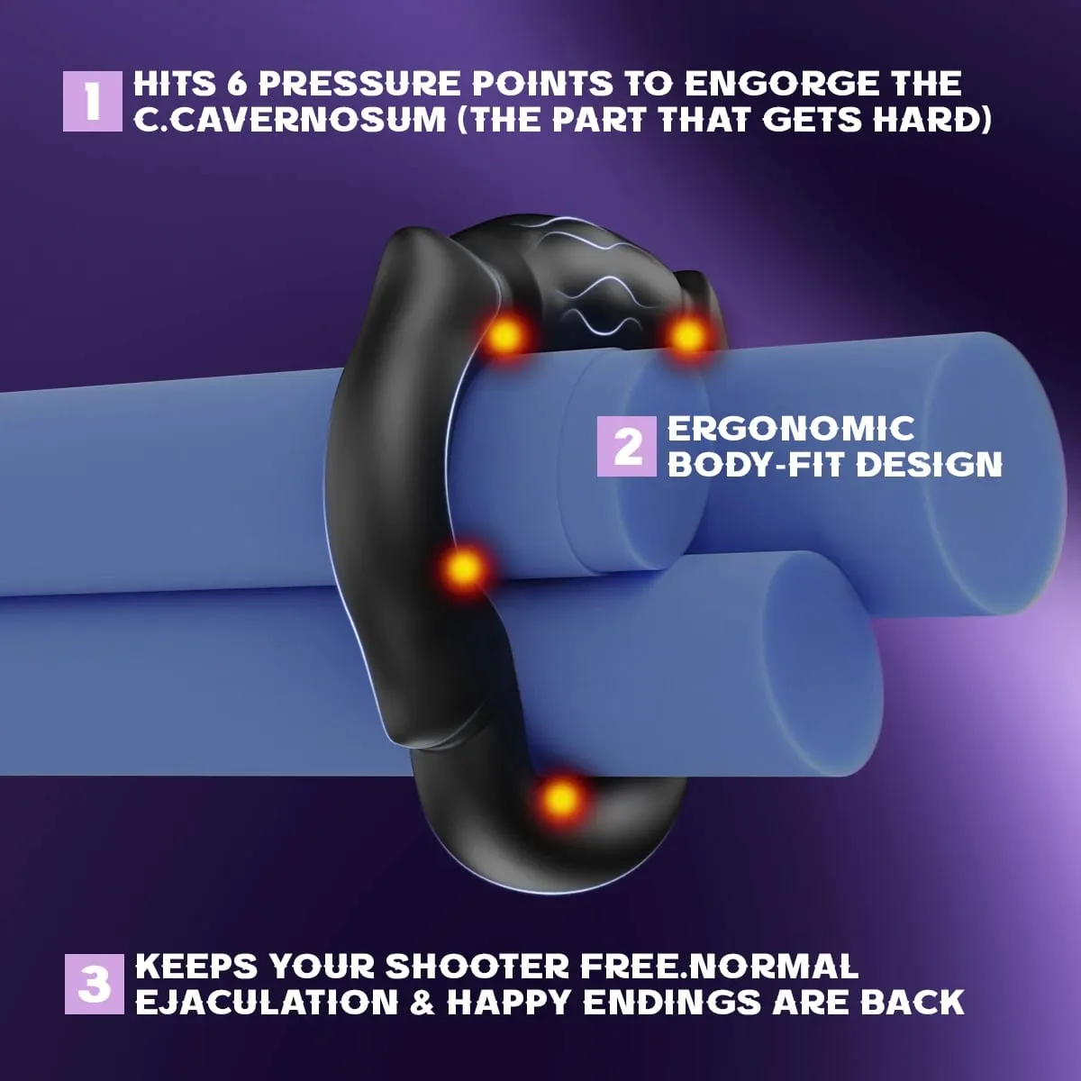 Soft Silicone Cock Ring Sex Toys Penis Ring for Man Delay Ejaculation Penisring Male Couples Adult Cockring Dick Genital Ring — image 4