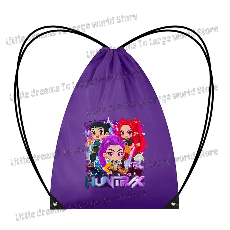 Anime Figure Drawstring Bag Portable Backpack Large Capacity Gym Sports Clothes Organizer Storage Pouch Bundle Pocket Women Gift