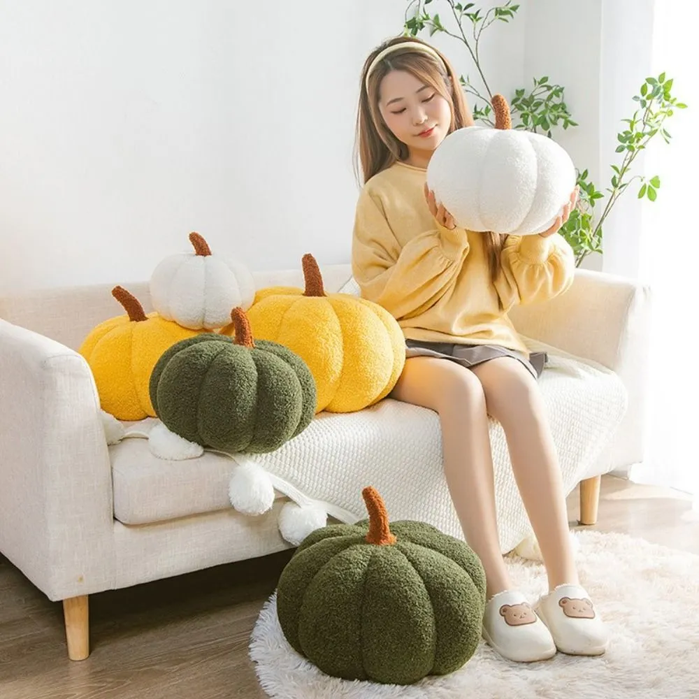 Home Decor Cotton Pumpkin Pillow Cute Soft Pumpkin Pillow Simulated Pumpkin Soft Back Cushion — image 3