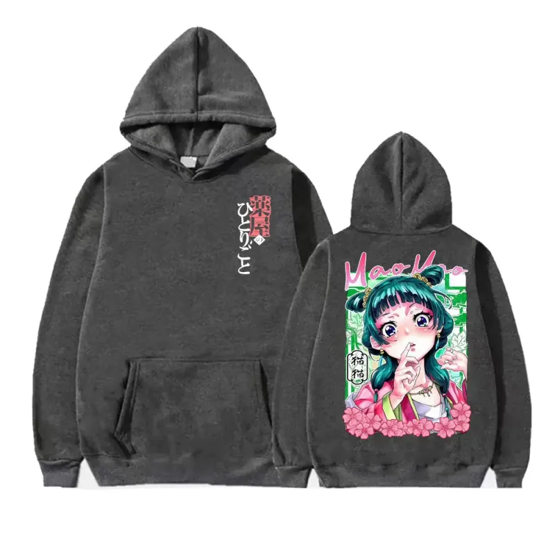 New Anime The Apothecary Diaries Hoodies Men Women's Fashion Kawaii Cute Cartoon Sweatshirt Fleece Long Sleeve Hoodie Streetwear