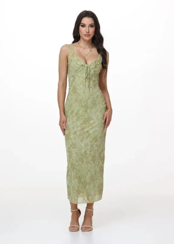 Summer Flower Printed Women's Sexy Low-cut Sleeveless Backless Slim Sling Ruffles Dresses 2026 Beach Vacation Lady Vestidos — image 14