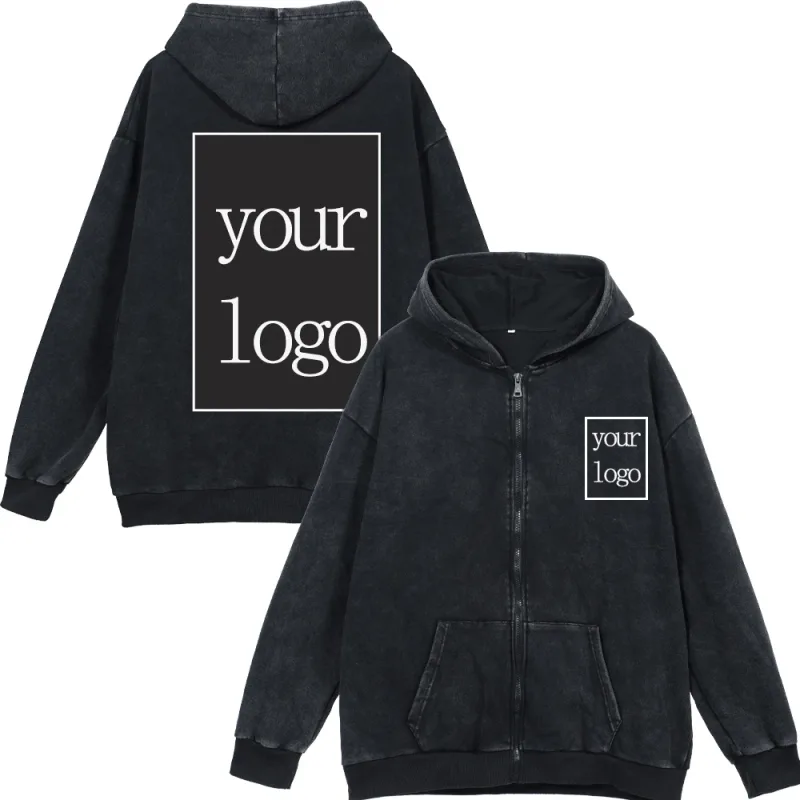 100% pamut Férfi ruházat Vintage Black Acid Mosó kapucnis Férfi Női Túlméretes Hip Hop Pulóverek Alkalmi pulóverek Y2K ruhák — image 20