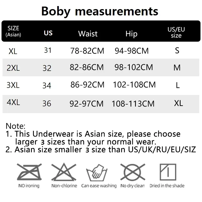 4st/lot 2XL-4XL herrtrosor Randigt tryck Boxers Man Underkläder Sexiga U Konvexa Man Andas Sexiga cuecas calzoncillos — image 2