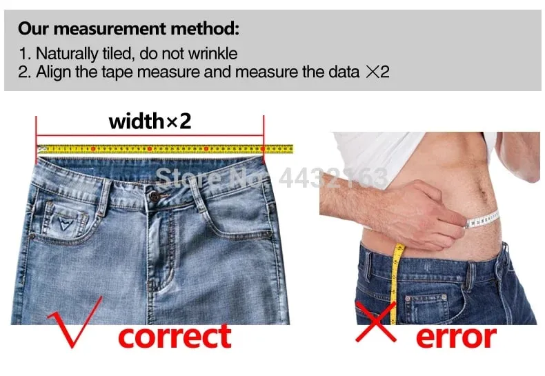 2025 Spring Autumn Men's Straight Jeans Denim Pants Classic Style Business Stretch Casual Trousers Malaking Sukat 40 42 44 46 — image 9