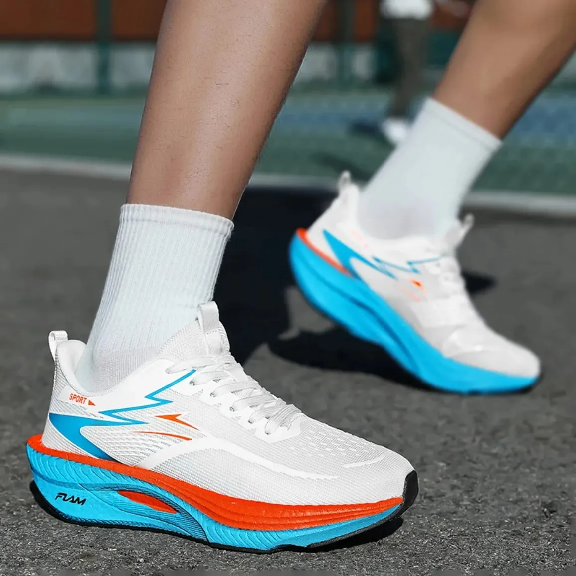 Carbon Plate Marathon Running Shoes Men Women Sports Sneakers Breathable Lightweight Shock Absorbing Stable Athletic Shoes — image 6