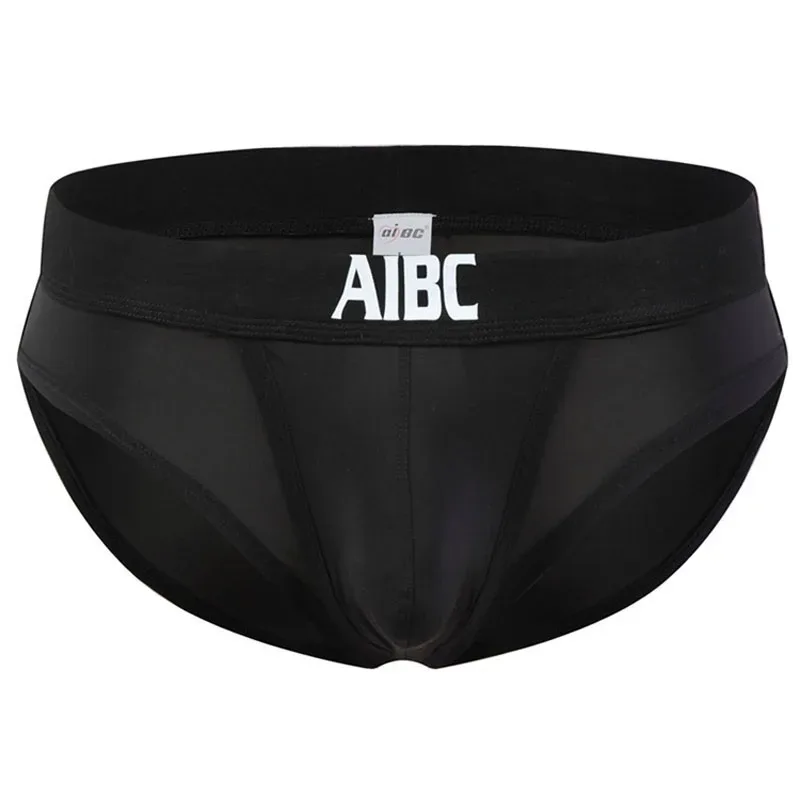Ice Silk Underwear For Men Big Pouch Open Front Briefs Low Rise Underpants Gun Separation Breathable — image 11