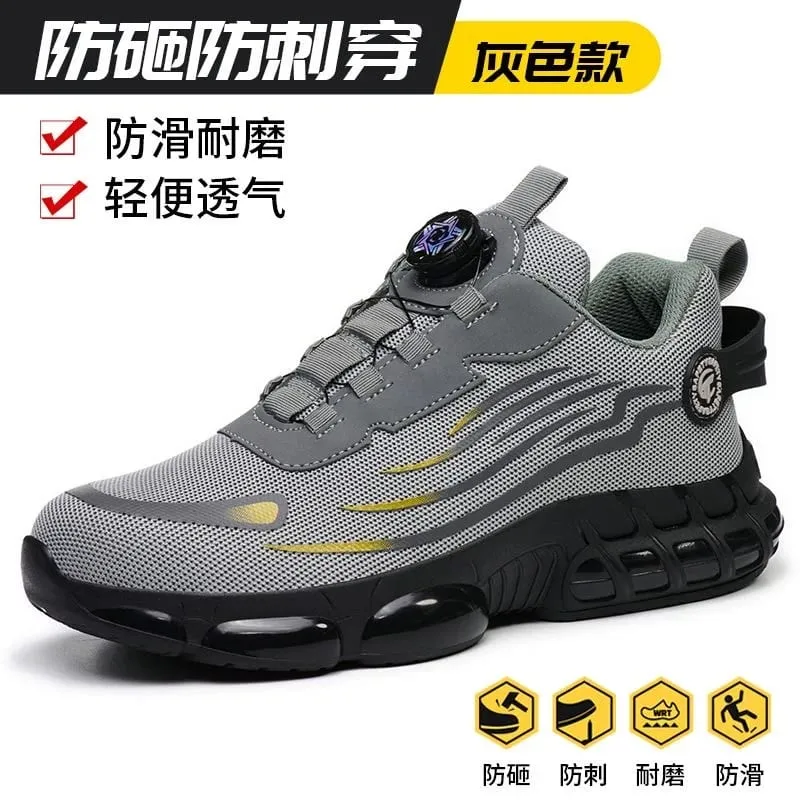 Sizes 36-48 Safety Shoes Steel Toe Smash Puncture Proof Workwear Shoes for Men Sneakers Anti-slip Zapatos De Seguridad De Hombre