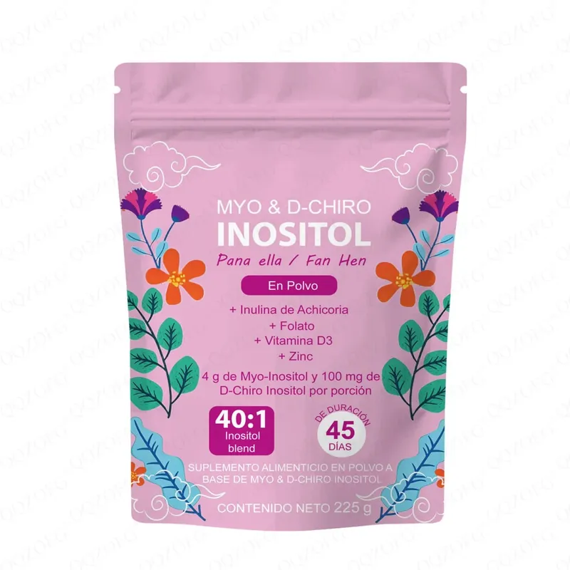 40:1 Mix Myo & D-Chiro Inositol Pulver innehåller folat vitamin D3 och zink som stödjer kvinnors dagliga hälsokosttillskott