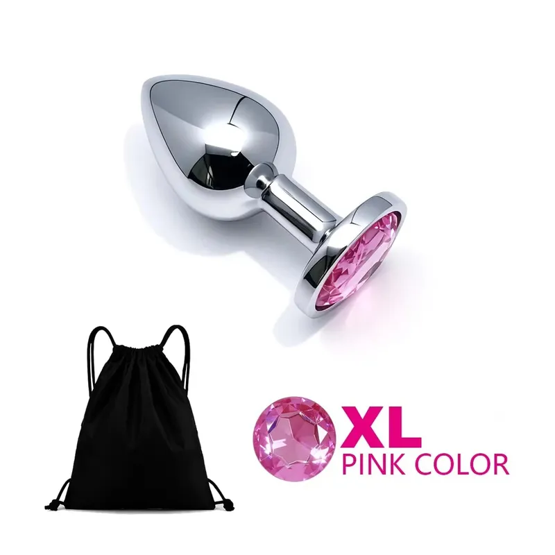 5 Size Metal Anal Plug Butt Plug Sex Toy Butt Toy for Women Men Couples Adult Game Masturbator Anal Diamond Sex Toys — image 19