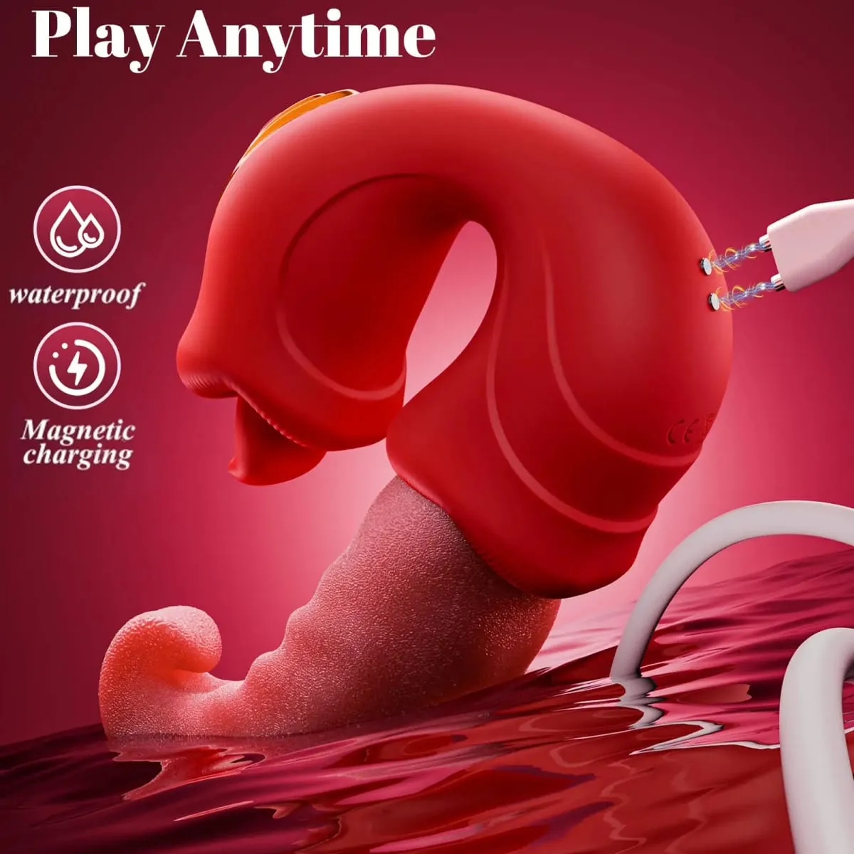 G Spot Vibrator Tongue Toy for Women Female Couples Womens Pleasure 10 Thrusting 10 Licking Vibration Modes Clitoral Stimulation — image 6