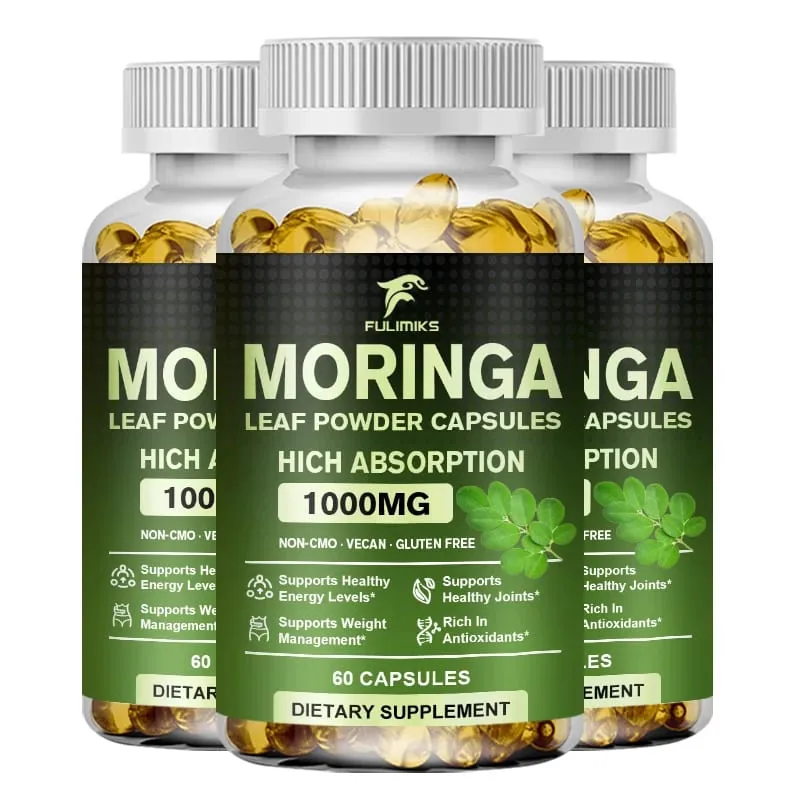 Natural Moringa 1000mg Supplement Supports Immune Defense Digestion Skin Joint Energy & Antioxidant Health — image 9