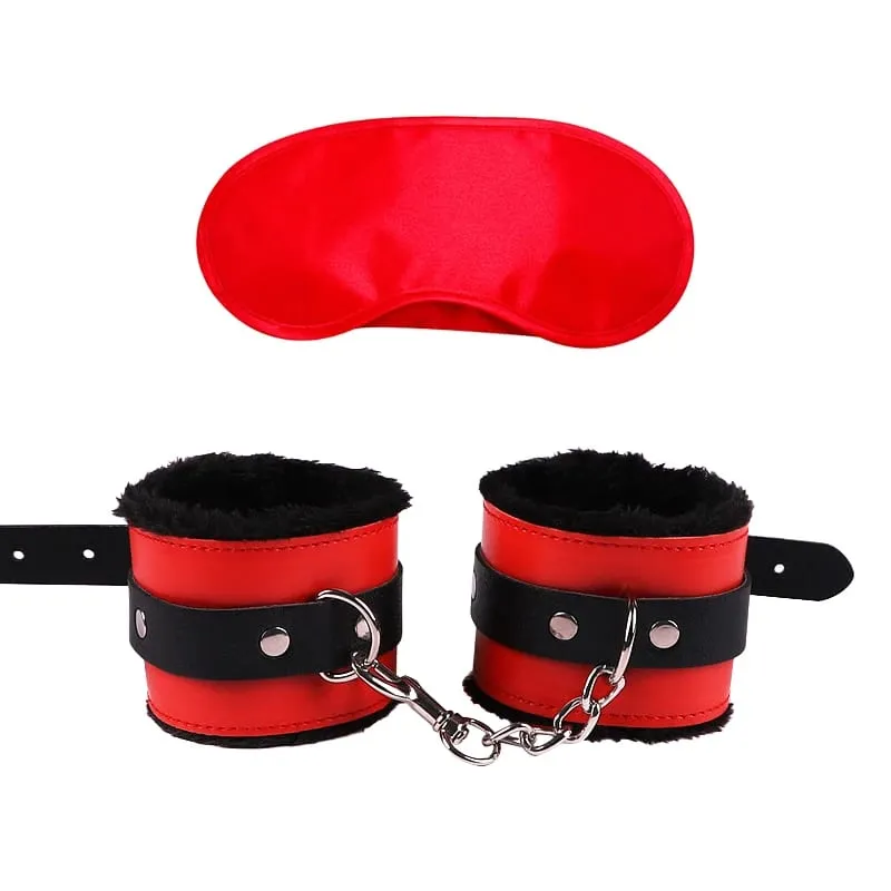 ألعاب الجنس للنساء Bdsm مجموعة مثير الجلود أفخم ألعاب الجنس عبودية عدة أصفاد ريشة الغمامة الوثن اللعوب السلع للبالغين — image 11