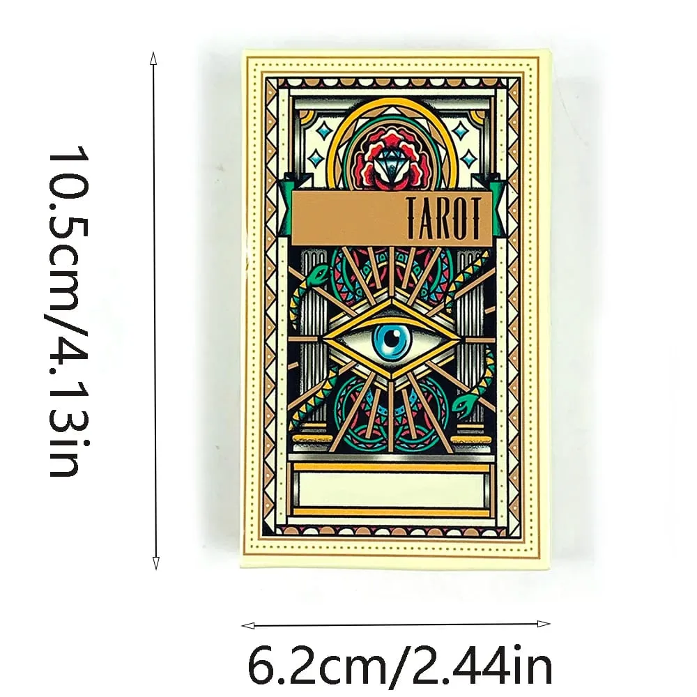 Hot-selling Tattoo Tarot Cards A 78 Tarot Deck PDF Guidebook Future Divination Borad Playing Games Family Gathering Card Game — image 6