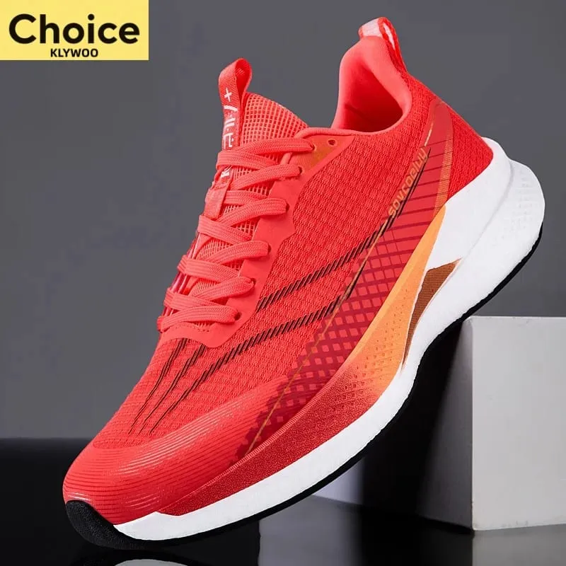 Marathon Running Shoes Men Sports Carbon Board Breathable Lightweight Comfortable Women's Athletic Cushion Stability Sneakers — image 2