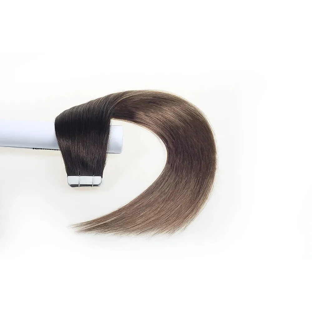 Aromas Hair Tape In Hair Extensions Human Hair 4x1cm Skin Weft Remy Tape Ins 20pcs 40pcs 14-22 inch For Thin Hair — image 14