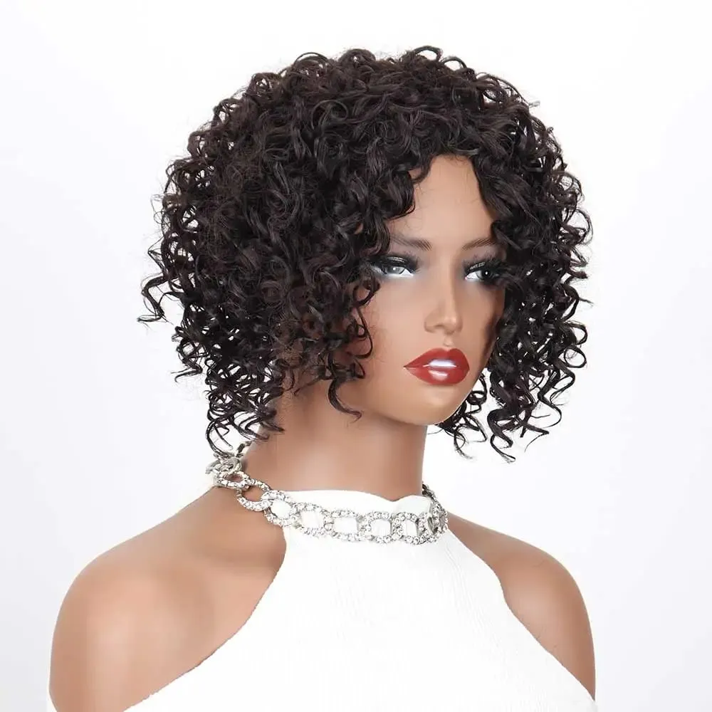 Synthetic Kinky Curly Hair Topper Clip-in Afro Curly Hairpiece for Women Top Hairpiece for Thinning Hair Increase Hair Volume — image 8