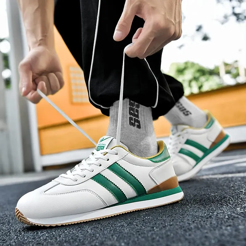 2026 Men Retro Sneakers Casual Shoes White Green Fashion Comfortable Daily Footwear — image 6
