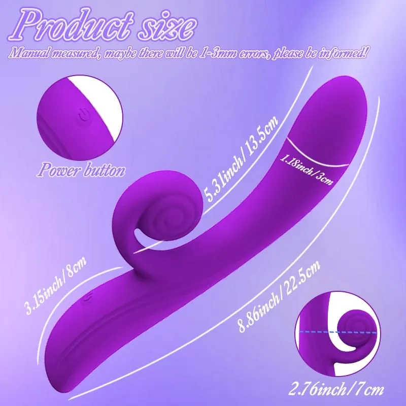 Snail Vibrator G-spot Dildo Penetration Flexbile Snail for Perfect Clit Fit Stimulaiton 10 Modes Pleasur Sex Toy for Womanz — image 3