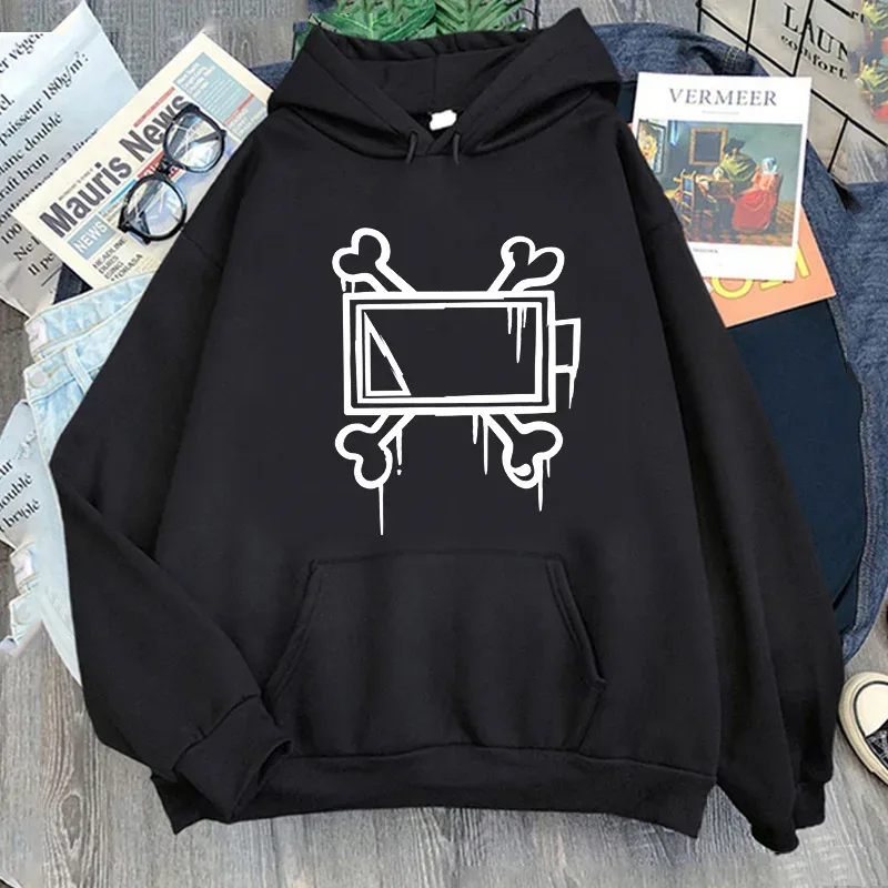 Cool Game Murder Cosplay Hoodie Drones Uzi Doorman Costume Unisex Bone Print Sweatshirt Casual Long Sleeve Hoodies Clothes — image 3