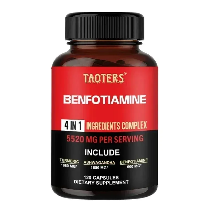 600 Mg Benfotiamine Capsules - Tumutulong sa Pagpapanatili ng Malusog na Metabolismo ng Glucose at Sinusuportahan ang Mga Supplement sa Kalusugan ng Nervous System