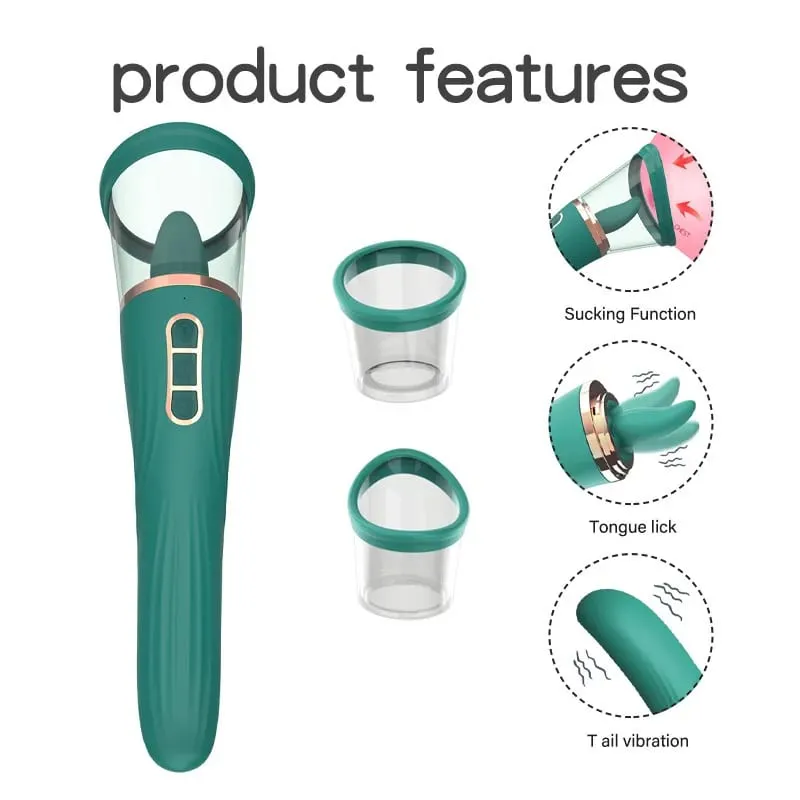 Língua lambendo com sucção g ponto vibrador 3 em 1 brinquedos sexuais para mulheres poderoso clitoral mamilo oral otário estimulação massageador — image 8