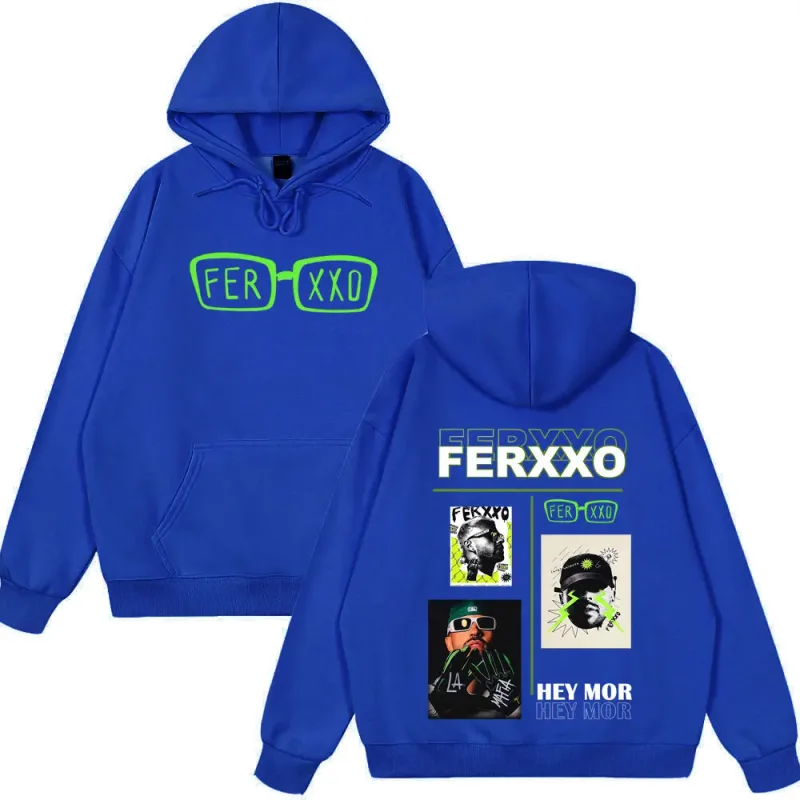 Rapper Feid Ferxxo Tour 2026 Print Hoodie Men Women Fashion Sweatshirts Casual Hip-hop Loose Long Sleeves Oversized Pullover — image 11