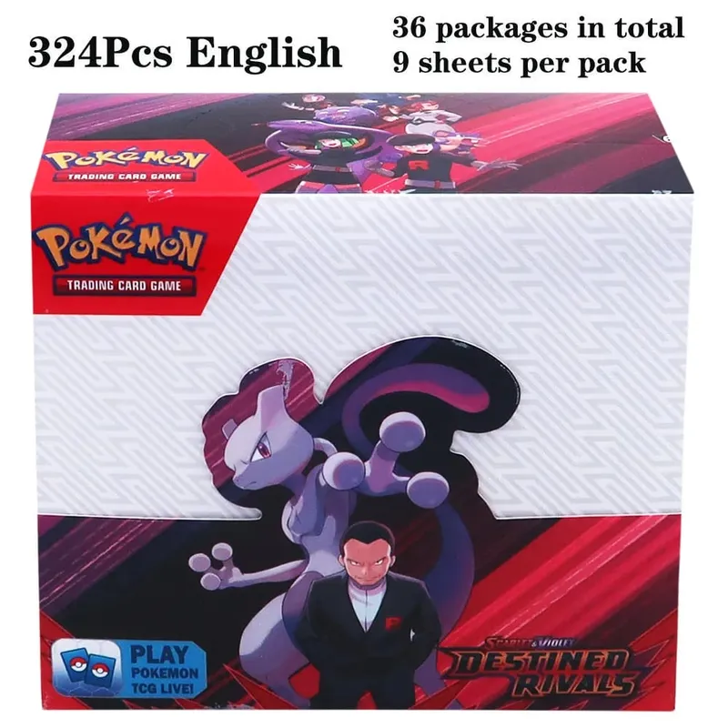 324Pcs Pokemon TCG: Sword & Shield Tempest Bonds Booster Box Trading Card Game Pokemon Card Kids Toys Board Game — image 26