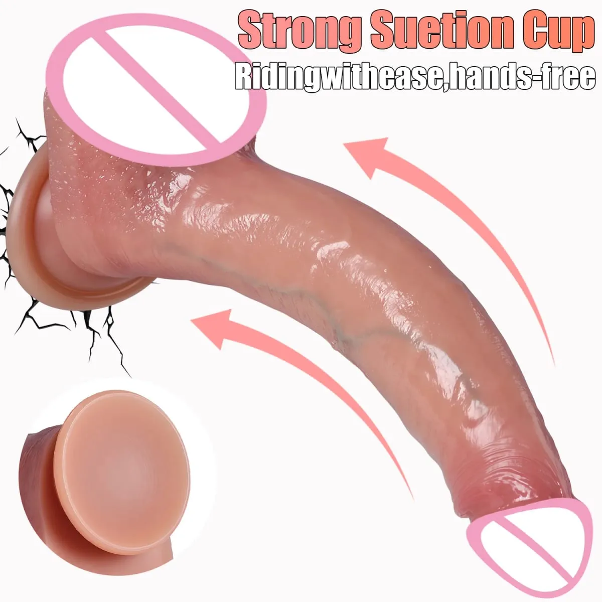 Makatotohanang Dildos Skin Sliding Foreskin Testicles Dildo para sa Babae Masturbesyon Anal Vaginal Stimulation Strapon Silicone Sex Toys — image 5