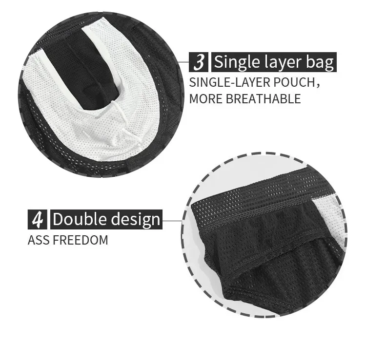 1PC Mesh Breathable Men's Underwear with Fly Pouch Front Open Bulge Separated Pouch Youth Korean Version Youth Briefs — image 13
