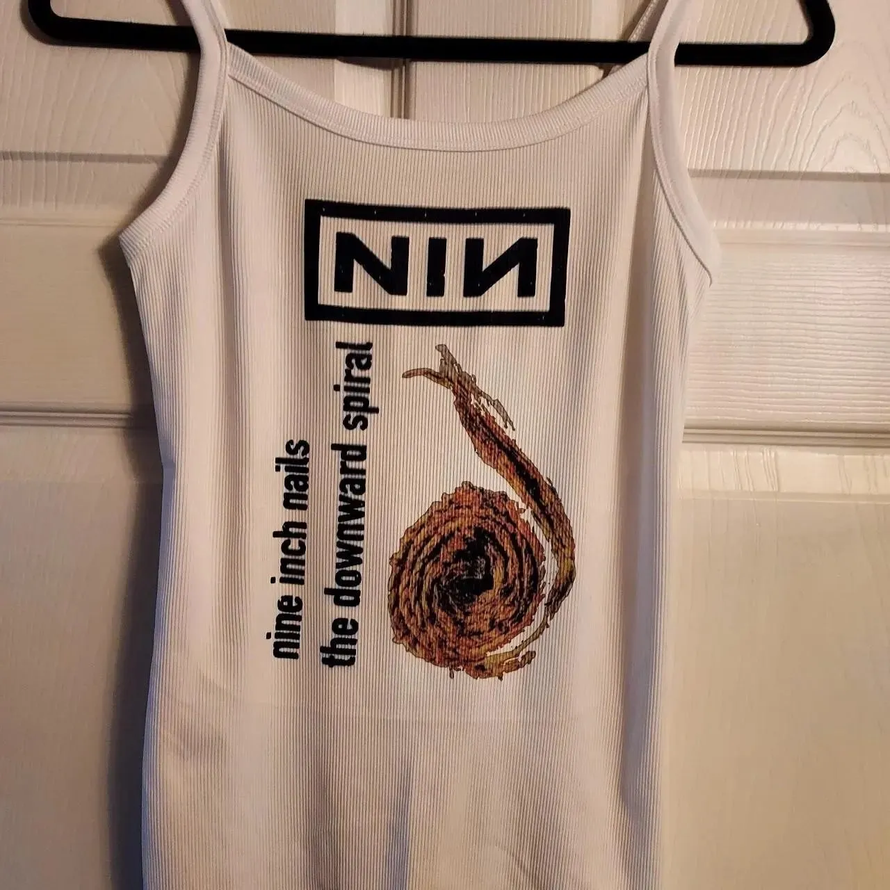 System Of A Down Hand Print Women Crop Cami Top Y2K Rock Band Slim Fit Spaghetti Strap Sleeveless Vintage Grunge Tank Top