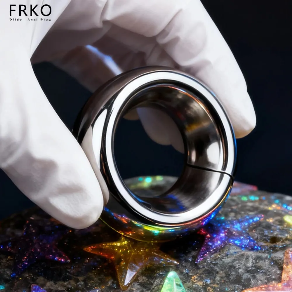 Metal Weight Screw Lock Penis Ring Scrotum Pendant Ball Stretcher Testis Cock Ring Penis Restraint SM Sex Toys For Men Gays — image 5
