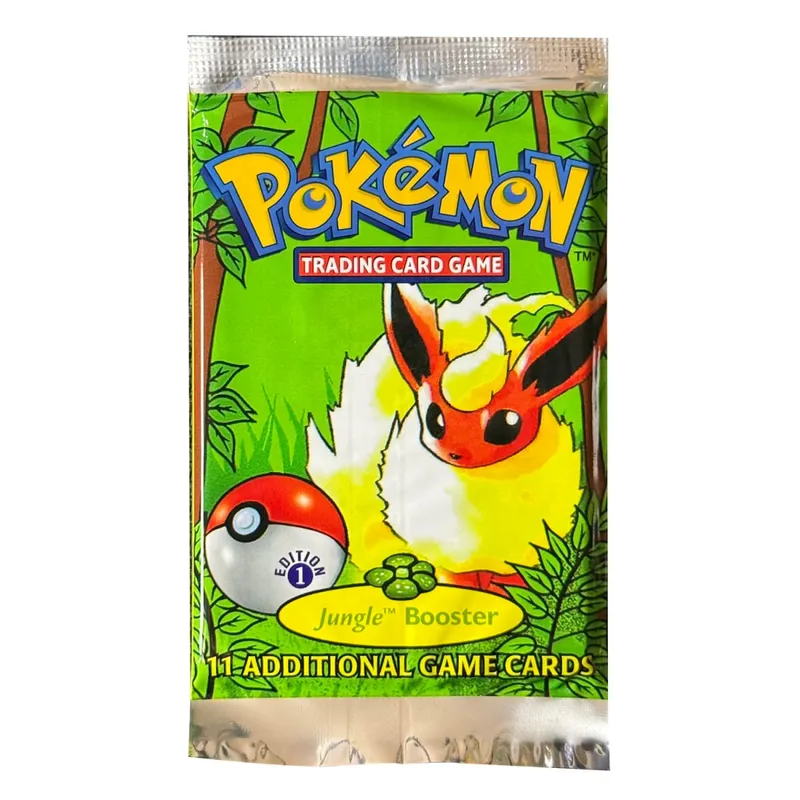 Pokemon Proxy Cards Jungle Booster Pack 1st Edition 11cards/pack Flareon Scyther Wigglytuff Bag TCG Card Gifts