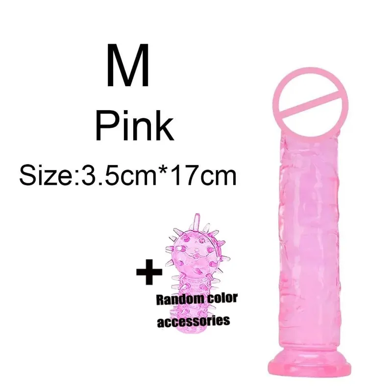 Super barato realista macio feminino erótico anal grande vibrador ventosa geléia pau brinquedos sexuais clitóris macio masturbadores vaginais pênis — image 9
