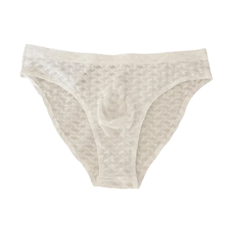 Panties Mesh Thin Men's Underwear Transparent Low Waist Ice Silk Underpants Bubble U Convex Pouch Men Triangle Briefs Male — image 20