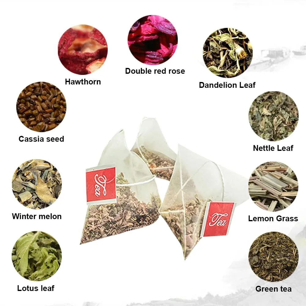 Integratore naturale per la perdita di peso disintossicante magro a base di erbe da 40 giorni, senza caffeina, vitamine e integratori per alimenti salutari non OGM — image 3