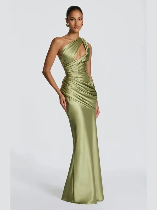 Elegant Scarf Collar Sling Women Summer Dress Solid Sleeveless Off-shoulder Slim Maxi Dresses 2026 Lady Chic Evening Party Gown — image 15