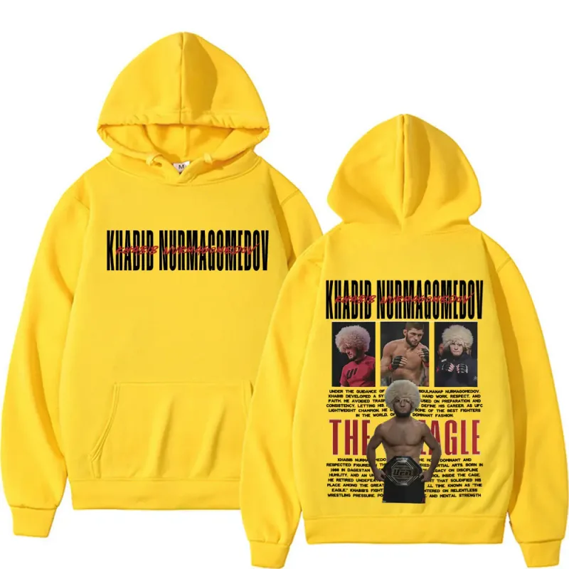 Khabib Nurmagomedov A ÁGUIA Merch Moletom Roupas Masculinas Harajuku Clássico Oversized Hoodies Lã de Alta Qualidade Aconchegante Moletom Com Capuz — image 10