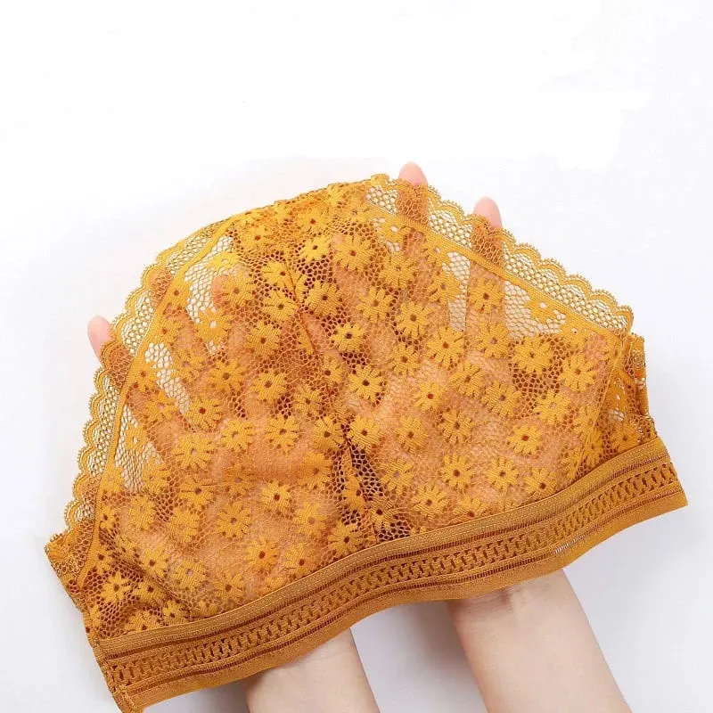 3 Piece Set Bra Sexy Lace Beauty Back Suit Underwear Magtipon ng Seamless Pambabaeng Kasuotang Panty Kumportableng Lingerie — image 7