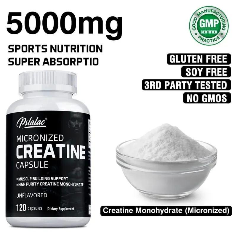 Creatine Monohydrate - 5000 Mg Per Serving Pre-workout Creatine To Help Build Muscle Enhance Energy and PerformanceSupplements — image 2