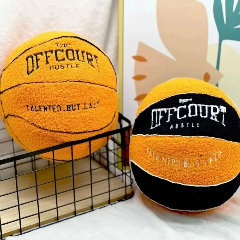 Creative Offcourt Basketball Pillow Basketball Simulation Basketball Pillow 25cm Funny Lifelike Basketball Pillow Girl Boy — image 6